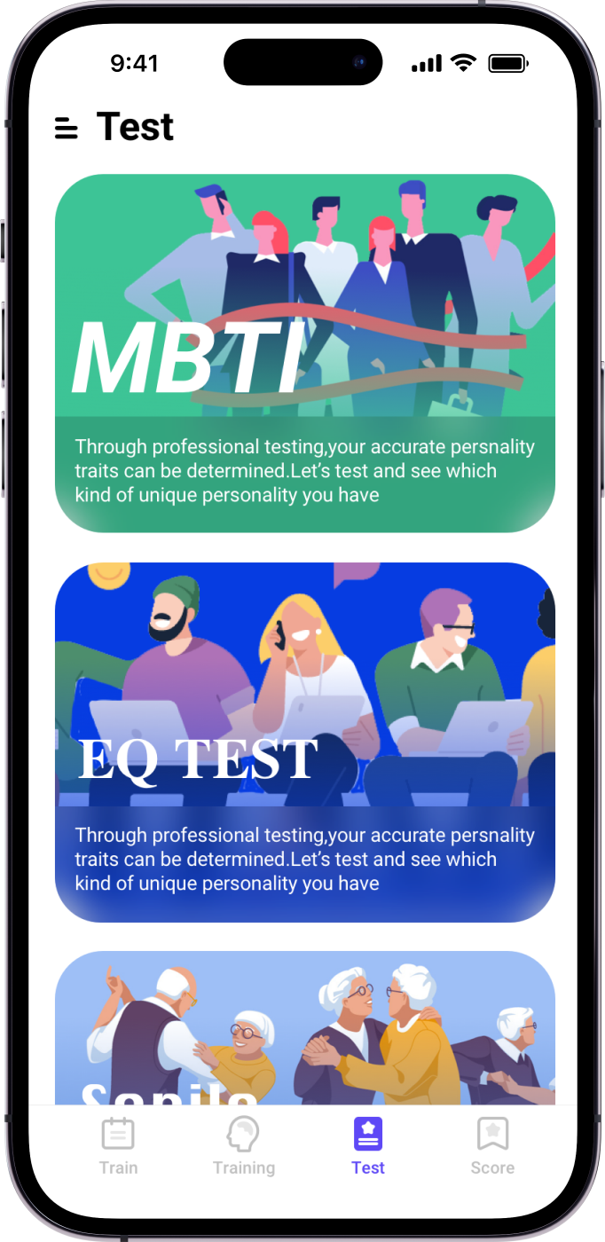 Cognitive tests including MBTI and EQ