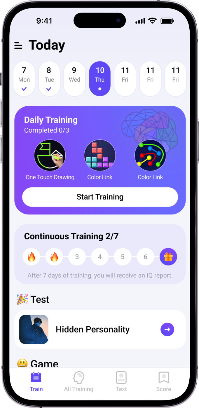 Daily brain training on Today